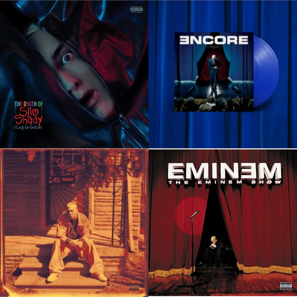 Death Of Slim Shady (Coup De Grace) (X) (Red/Blue Vinyl/2LP) & Encore (X) (20Th Anniversary) (Royal Blue Vinyl/2LP) & Marshall Mathers LP (X) (25Th Anniversary) (180G/2LP) & Eminem Show