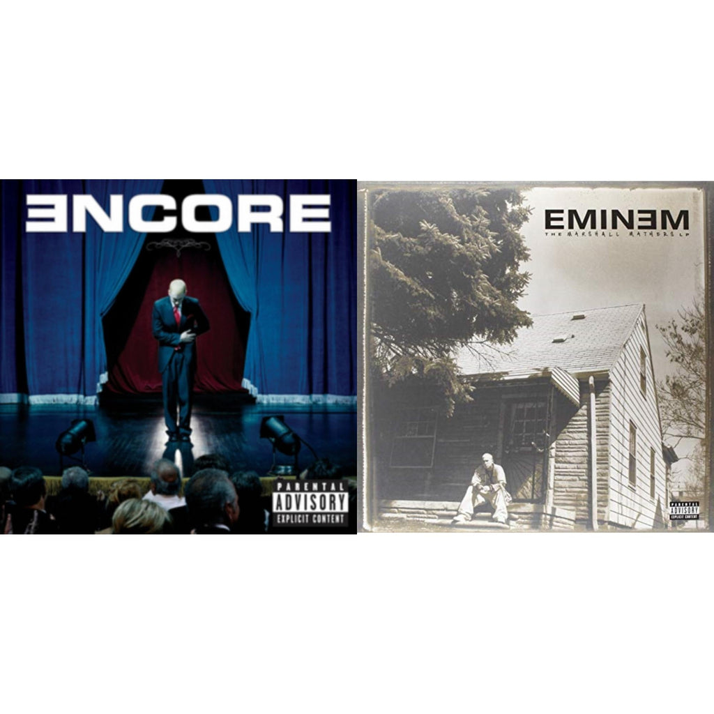 This is a 2 LP Vinyl SKU bundle.
1.This LP Vinyl is brand new.Format: LP VinylMusic Style: GangstaThis item's title is: EncoreArtist: EminemLabel: Aftermath EntertainmentBarcode: 602498646748Release Date: 11/12/2004
2.This LP Vinyl is brand new.