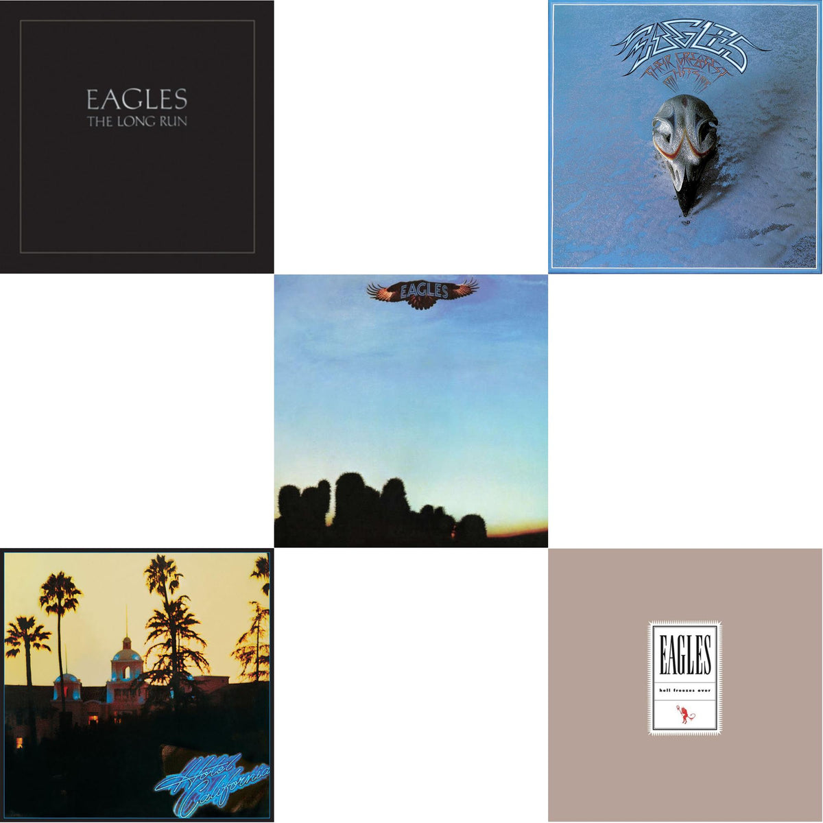 Long Run & Hotel California & Eagles & Their Greatest Hits 1971-1975 & Hell Freezes Over (2LP/Remastered)