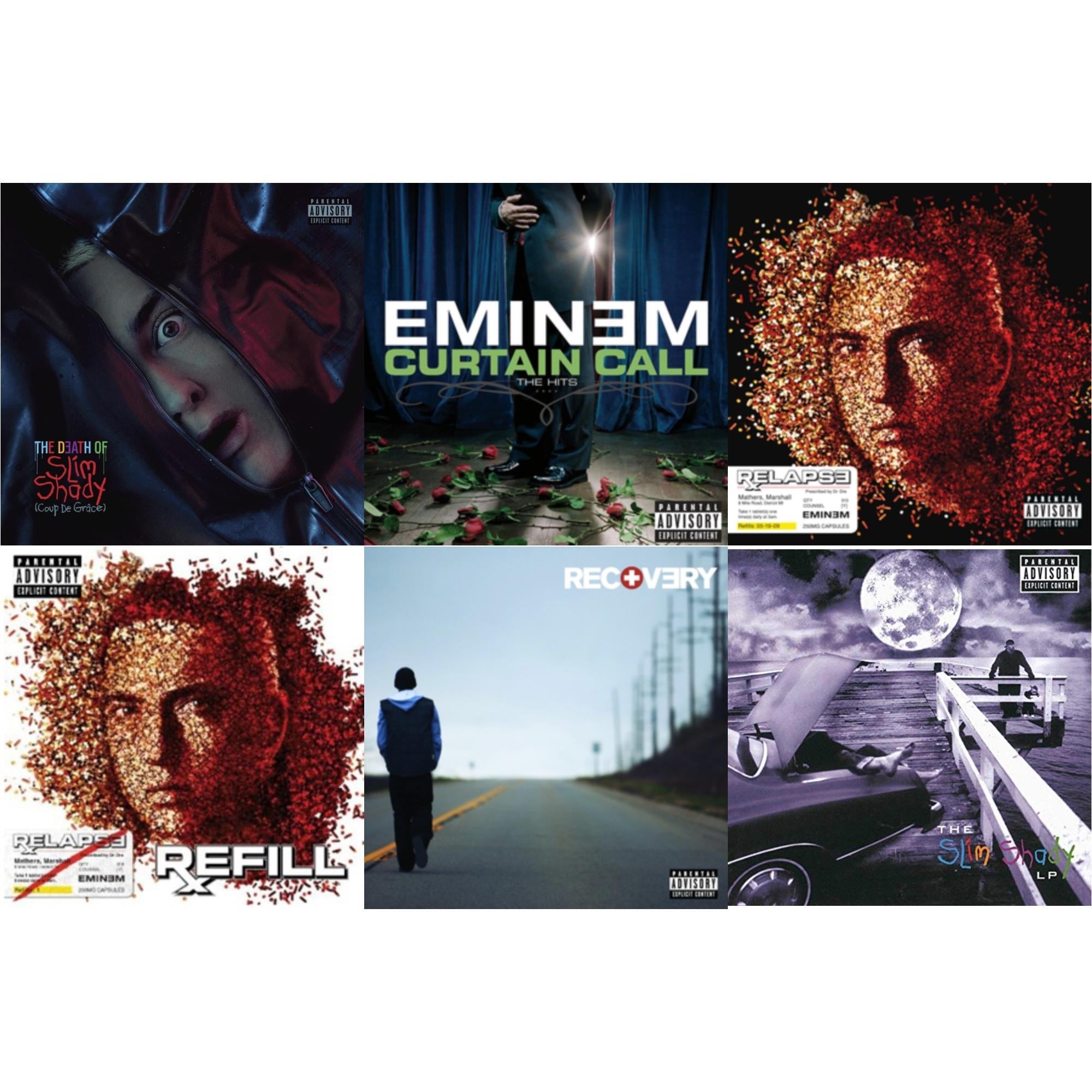 Death Of Slim Shady (Coup De Grace) (X) & Curtain Call: Hits & Relapse & Relapse: Refill & Recovery & Slim Shady LP