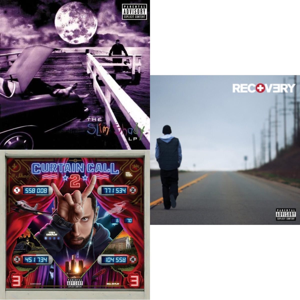 Curtain Call 2 (2LP) & Recovery & Slim Shady LP