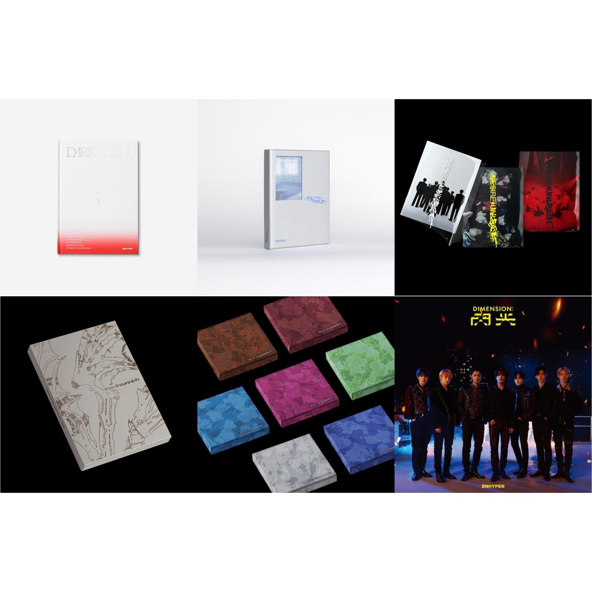 Dark Blood (New Ver.) & Romance : Untold -Daydream- (Blue Moon Ver.) & Desire : Unleash (Make Ver.) & Sin: Vanish (Afterlight Ver.) & Sin: Vanish (Fugitive Ver.) & Dimension: Senkou (CD/DVD/Limited Edition A)