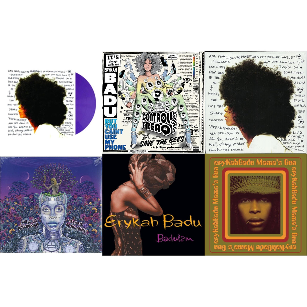 Worldwide Underground (Purple LP Vinyl) & But You Caint Use My Phone (Purple LP Vinyl) & Worldwide Underground & New Amerykah Part 2: Return Of Ankh & Baduizm & Mama's Gun