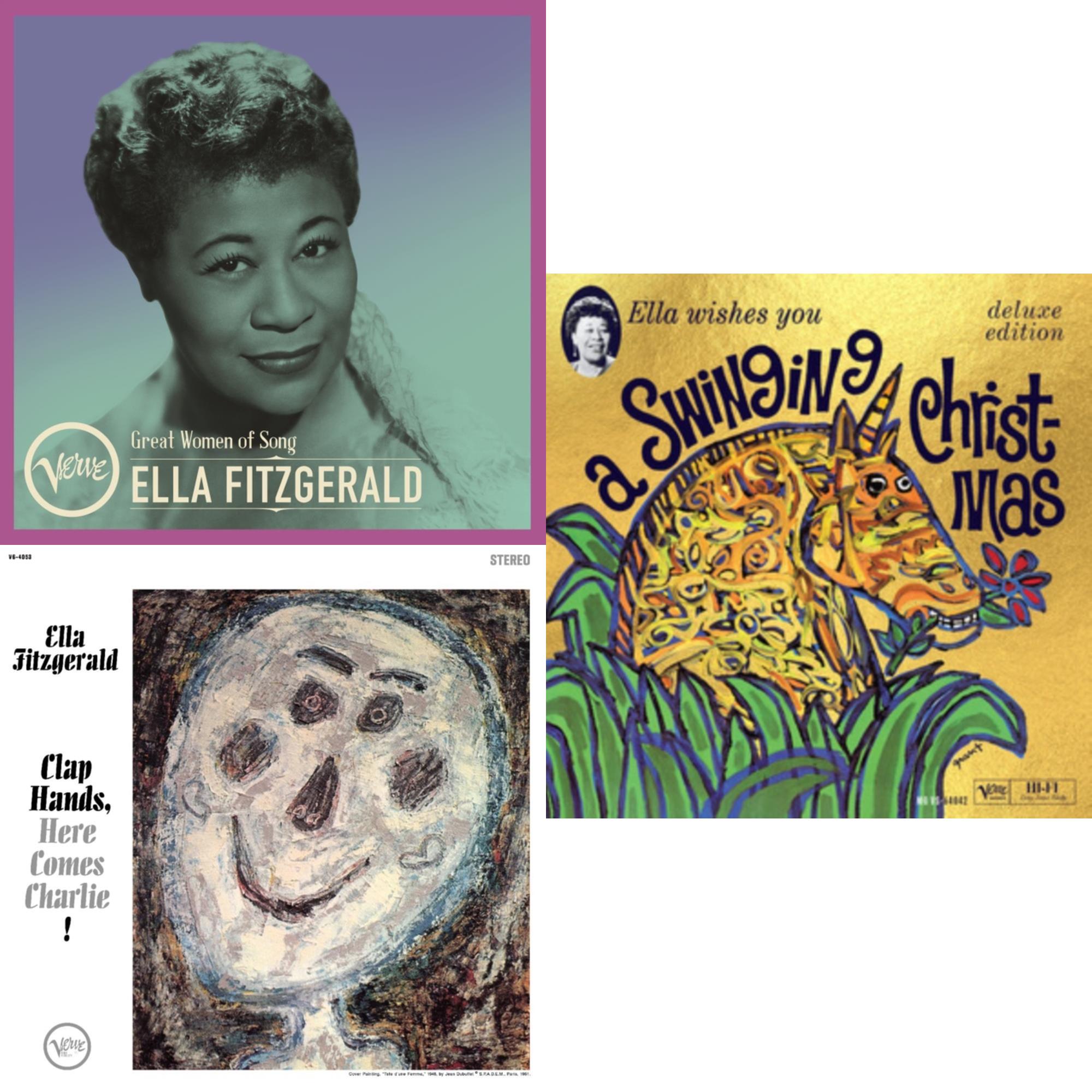 Great Women Of Song: Ella Fitzgerald & Clap Hands, Here Comes Charlie! (Verve Acoustic Sound Series) & Ella Wishes You A Swinging Christmas (Deluxe) (2LP)