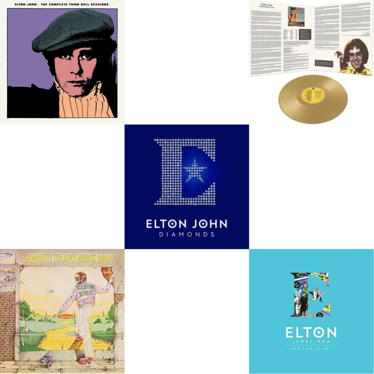 Complete Thom Bell Sessions (Ep) (180G/Purple LP Vinyl) & Jewel Box (2LP - And This Is Me) & Goodbye Yellow Brick Road & Diamonds (2LP) & Chartbusters Go Pop - Legendary Covers '69 / '70 (Gold LP Vinyl)