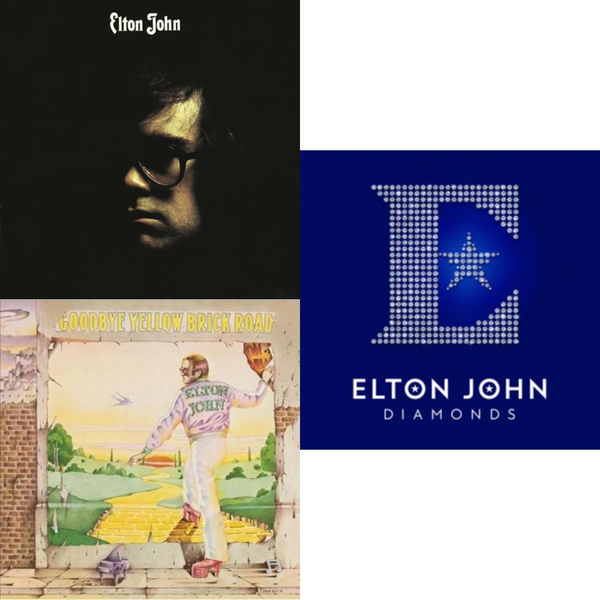 Elton John (Purple Splatter LP Vinyl/180G) & Goodbye Yellow Brick Road & Diamonds (2LP)
