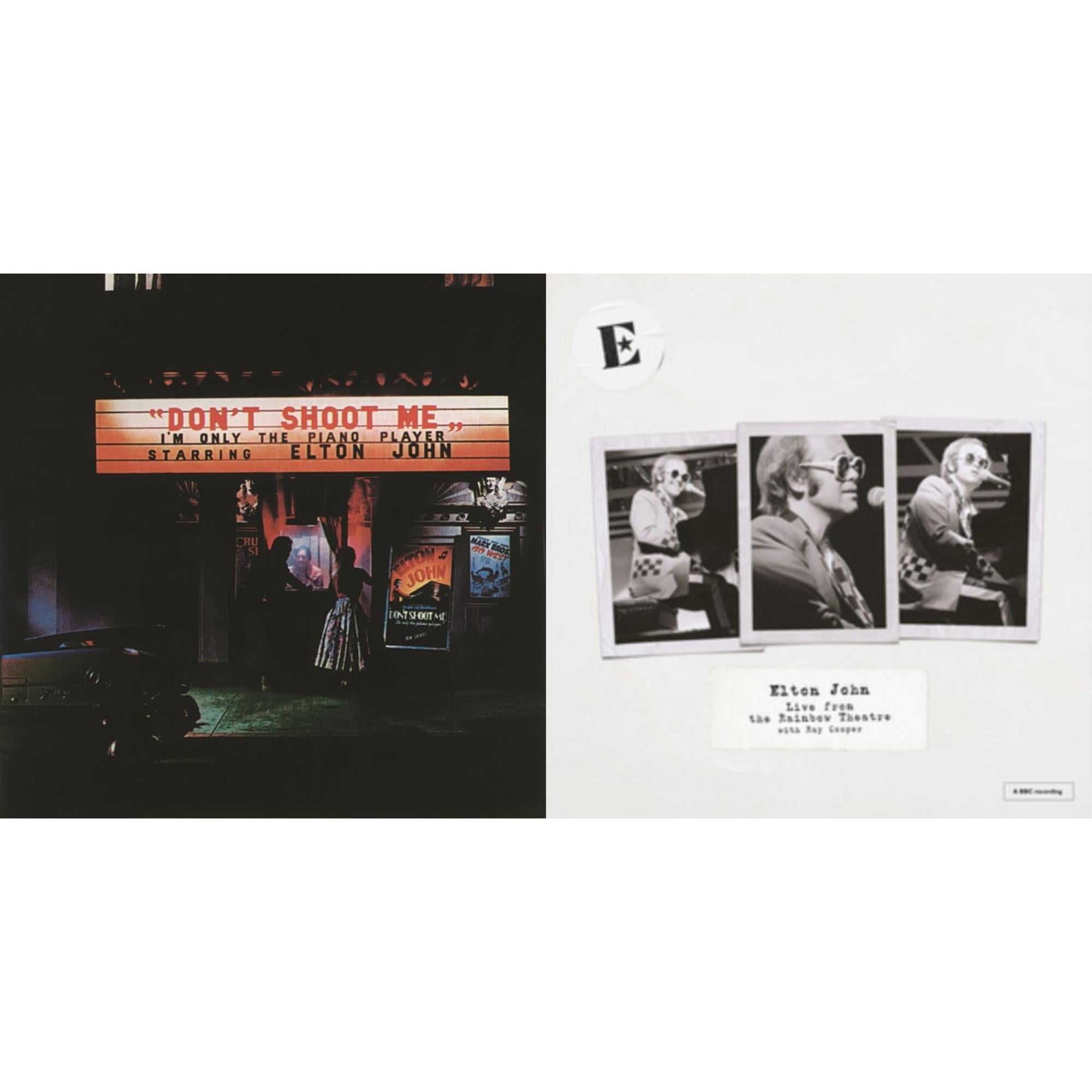 Don't Shoot Me I'm Only The Piano Player (Red Splatter LP Vinyl/180G) & Live At The Rainbow Theatre (180G)