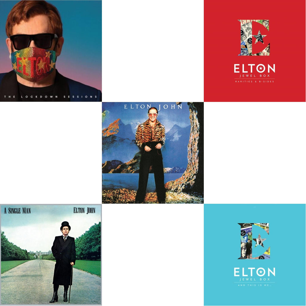 Lockdown Sessions (Blue Vinyl/2LP) (X) & Single Man & Caribou (50Th Anniversary Edition/2LP/Blue Vinyl) & Jewel Box (3LP - Rarities & B-Sides) & Jewel Box (2LP - And This Is Me)