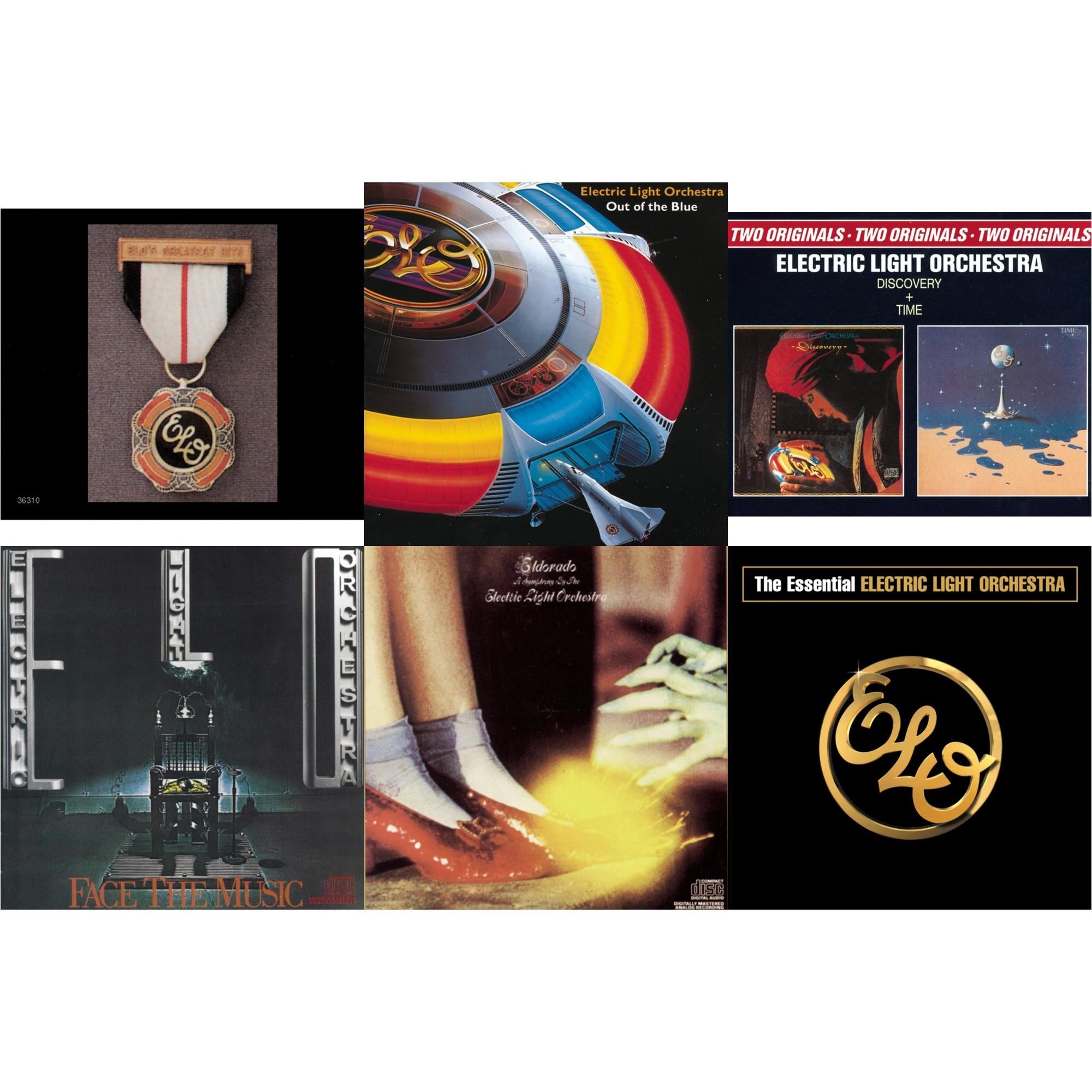 Greatest Hits & Out Of The Blue & Discovery & Face The Music & Eldorado & Essential Electric Light Orchestra