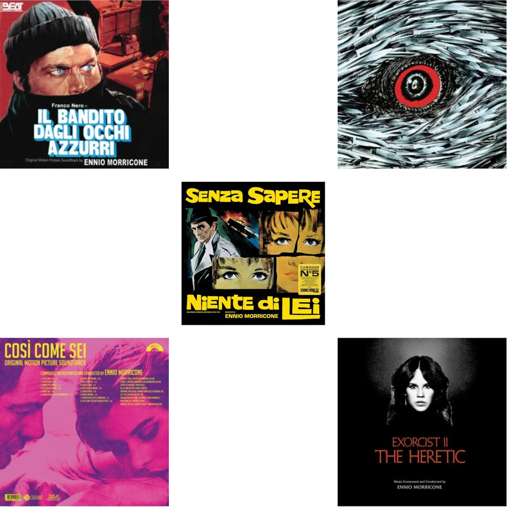 Ennio Morricone - Blue-Eyed Bandit (Il Bandito Dagli Occhi Azzurri) Ost & Così Come Sei Ost (Limited/180G/Solid Pink LP Vinyl) & Senza Sapere Niente Di Lei (Yellow LP Vinyl) & Bird With The Crystal Plumage (140G/Crystal Clear LP Vinyl) & Exorcist Ii: