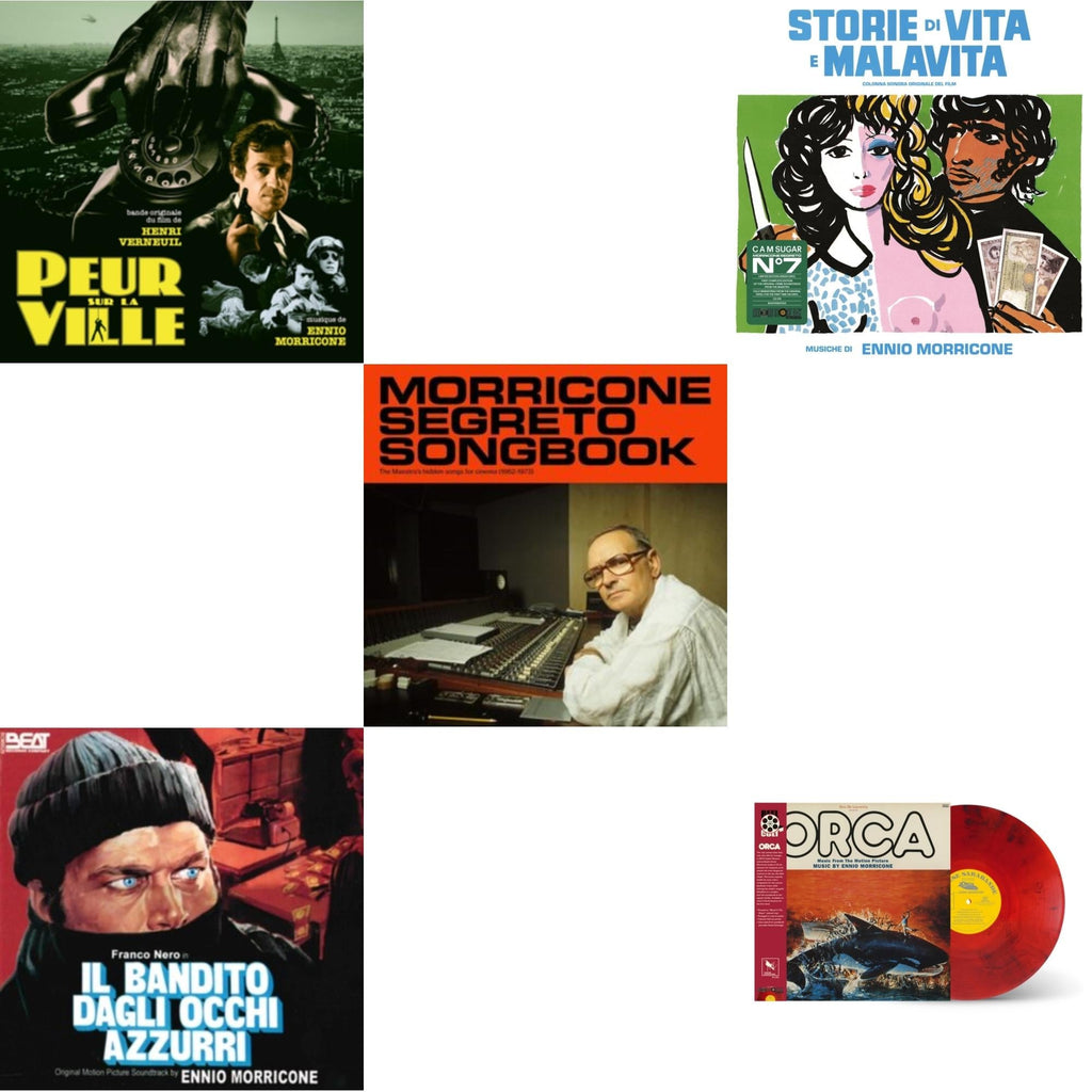 Peur Sur La Ville (Gatefold Sleeve Designed By Eric Adrian Lee) & Blue-Eyed Bandit (Il Bandito Dagli Occhi Azzurri) Ost & Morricone Segreto Songbook (1962-1973) (2LP) & Storie Di Vita E Malavita (Colonna Sonora Originale Del Film)