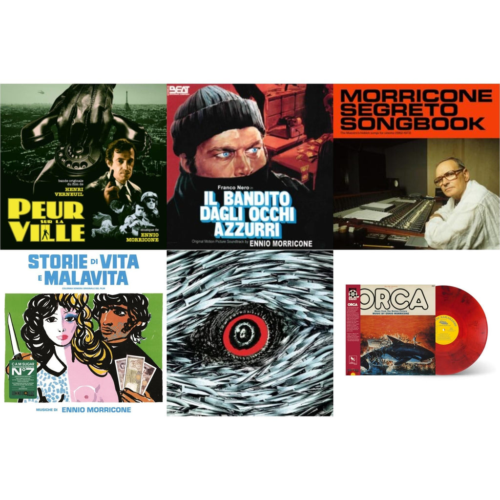 Peur Sur La Ville (Gatefold Sleeve Designed By Eric Adrian Lee) & Blue-Eyed Bandit (Il Bandito Dagli Occhi Azzurri) Ost & Morricone Segreto Songbook (1962-1973) (2LP) & Storie Di Vita E Malavita (Colonna Sonora Originale Del Film)