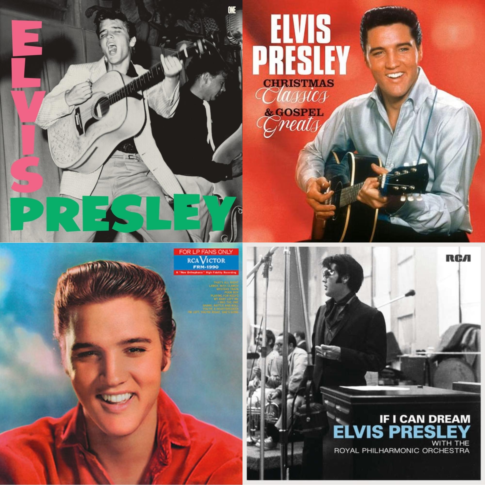 Debut Album (Limited Edition) & Christmas Classics & Gospel Greats (Ams Exclusive) (Snowy White LP Vinyl) & For LP Fans Only (Translucent Blue Vinyl/180G) & If I Can Dream: Elvis Presley With The Royal Philharmonic Orchestra (2LP/180G)