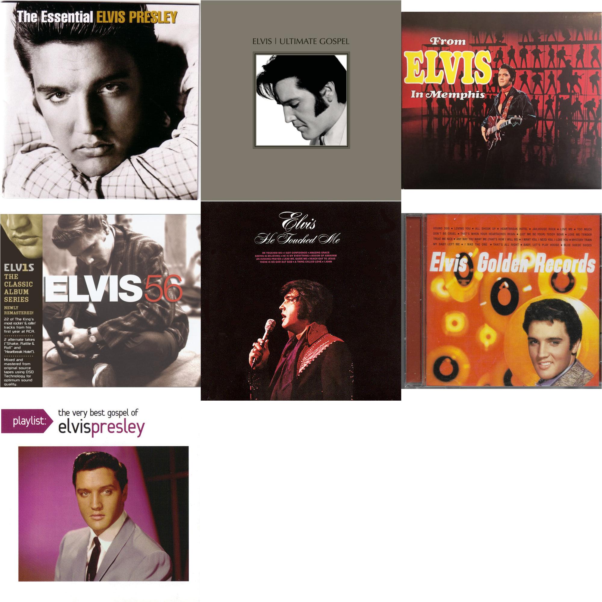 Essential Elvis Presley & Elvis Ultimate Gospel & From Elvis In Memphis & Elvis 56 & He Touched Me & Elvis Golden Records & Playlist: Very Best Gospel Of Elvis Presley