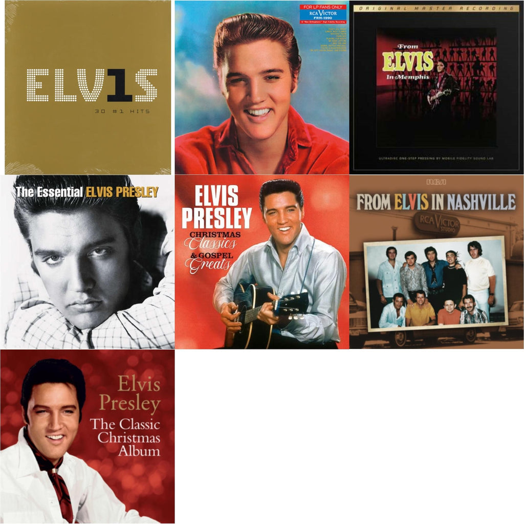 From Elvis In Nashville (2LP) & Classic Christmas Album & From Elvis In Memphis (2LP/180G/45RPM Supervinyl Ultradisc One-Step/Original Masters/Limited) & Christmas Classics & Gospel Greats (Ams Exclusive) (Snowy White LP Vinyl)