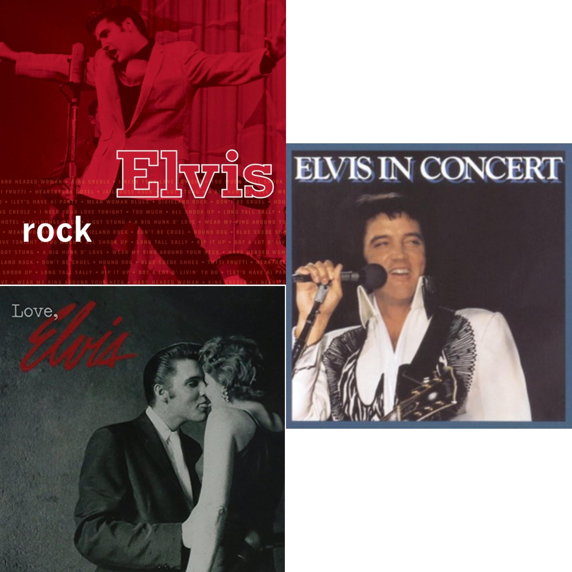 Elvis In Concert & Love Elvis & Elvis Rock