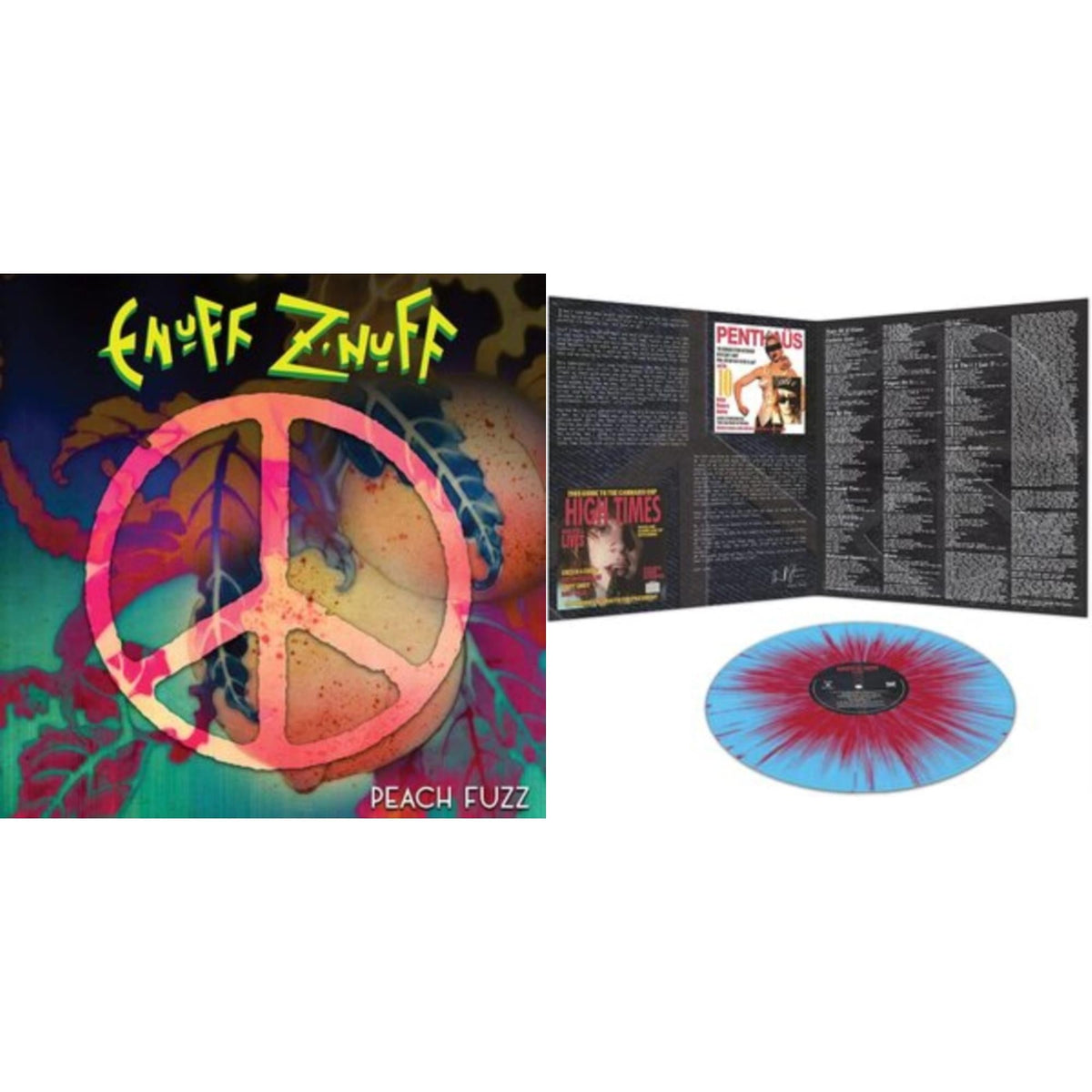 Enuff Z'nuff - 1985 (Blue & Red Starburst LP Vinyl) & Peach Fuzz (Peach LP Vinyl)
