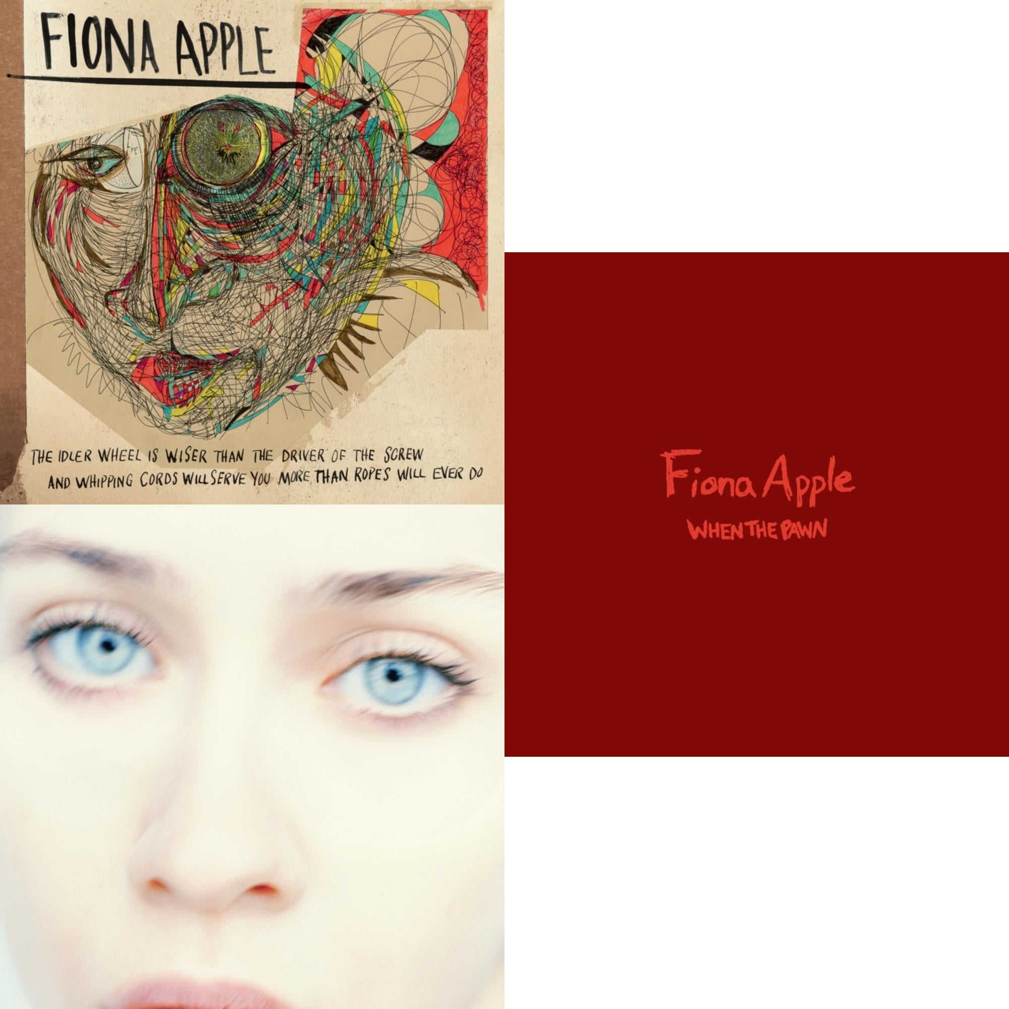 This is a 3 LP Vinyl SKU bundle.
1.This LP Vinyl is brand new.Format: LP VinylThis item's title is: Idler Wheel Is Wiser Than The Driver Of The Screw & Whipping Cords Will Serve You More (180G)Artist: Fiona AppleBarcode: 196588302619Release Date: 12/8/2023
2.This LP Vinyl is brand new.