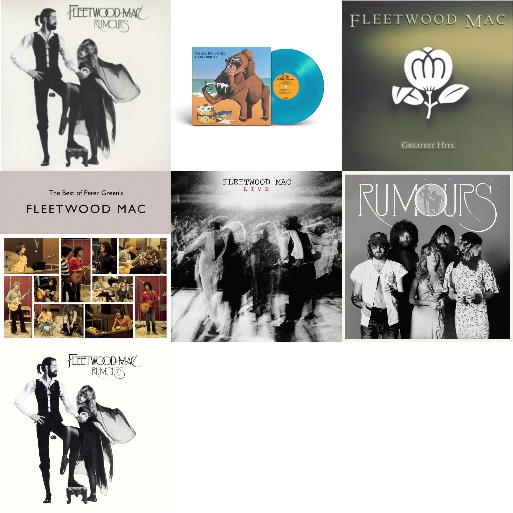 This is a 7 LP Vinyl SKU bundle.
1.This LP Vinyl is brand new.Format: LP VinylMusic Style: Soft RockThis item's title is: Rumours (2LP/45RPM/Deluxe)Artist: Fleetwood MacLabel: REPRISEBarcode: 093624979340Release Date: 4/16/2011
2.This LP Vinyl is brand new.