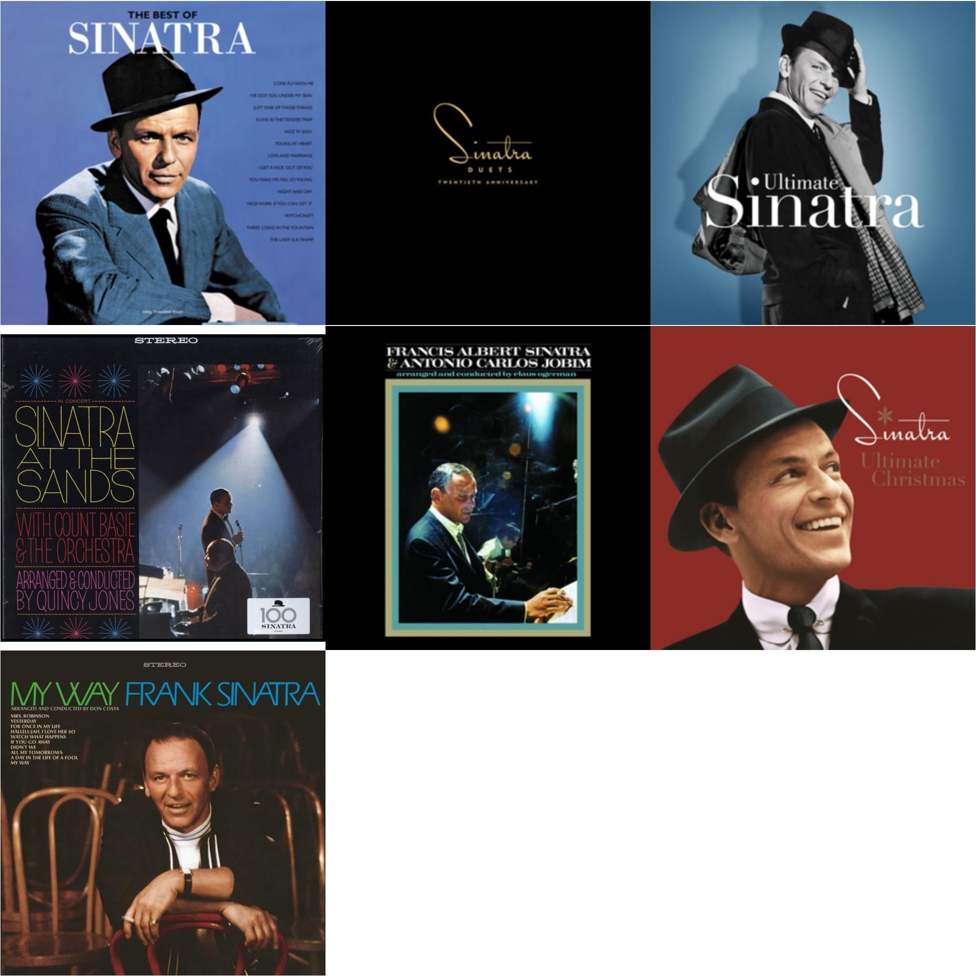 Best Of Sinatra (Coloured LP Vinyl/180G) & Duets & Ultimate Sinatra & Sinatra At The Sands & Francis Albert Sinatra & Antonio Carlos Jobim & Ultimate Christmas (2LP) & My Way