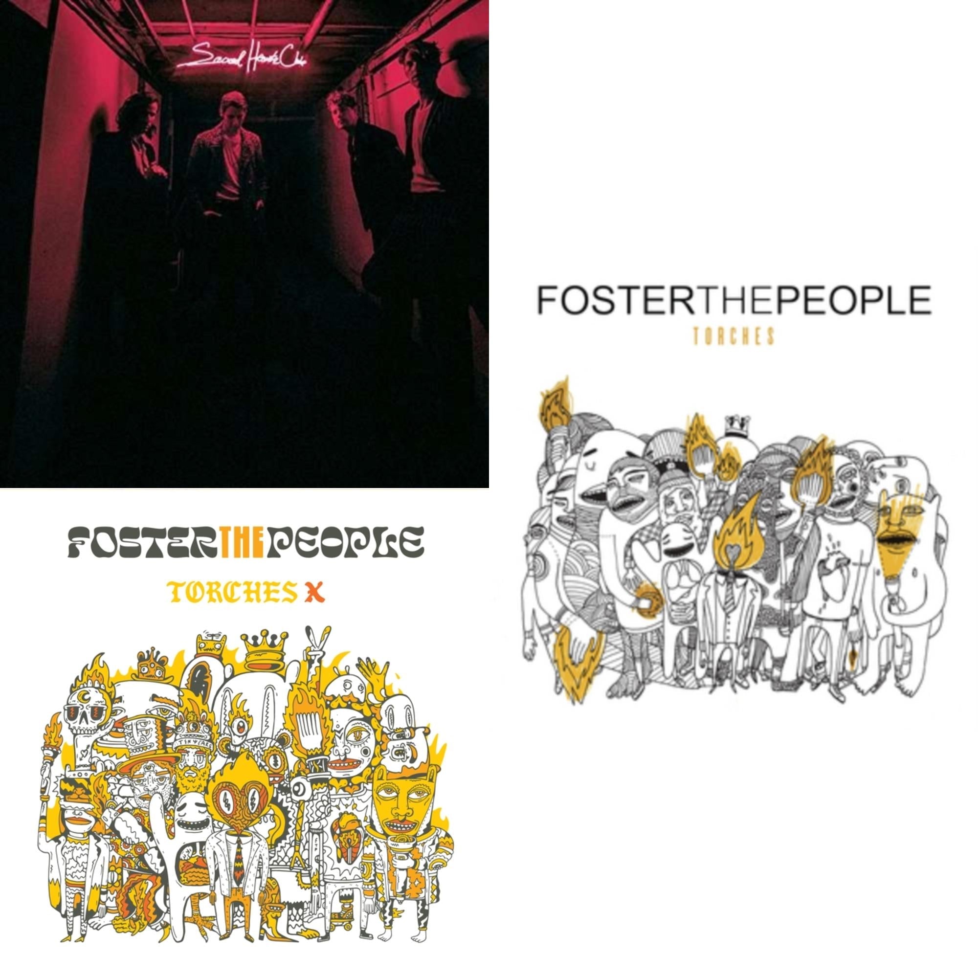 This is a 3 LP Vinyl SKU bundle.
1.This LP Vinyl is brand new.Format: LP VinylMusic Style: Alternative RockThis item's title is: Torches X (Deluxe Edition/2LP)Artist: Foster The PeopleLabel: LEGACYBarcode: 194399280911Release Date: 4/8/2022
2.This LP Vinyl is brand new.