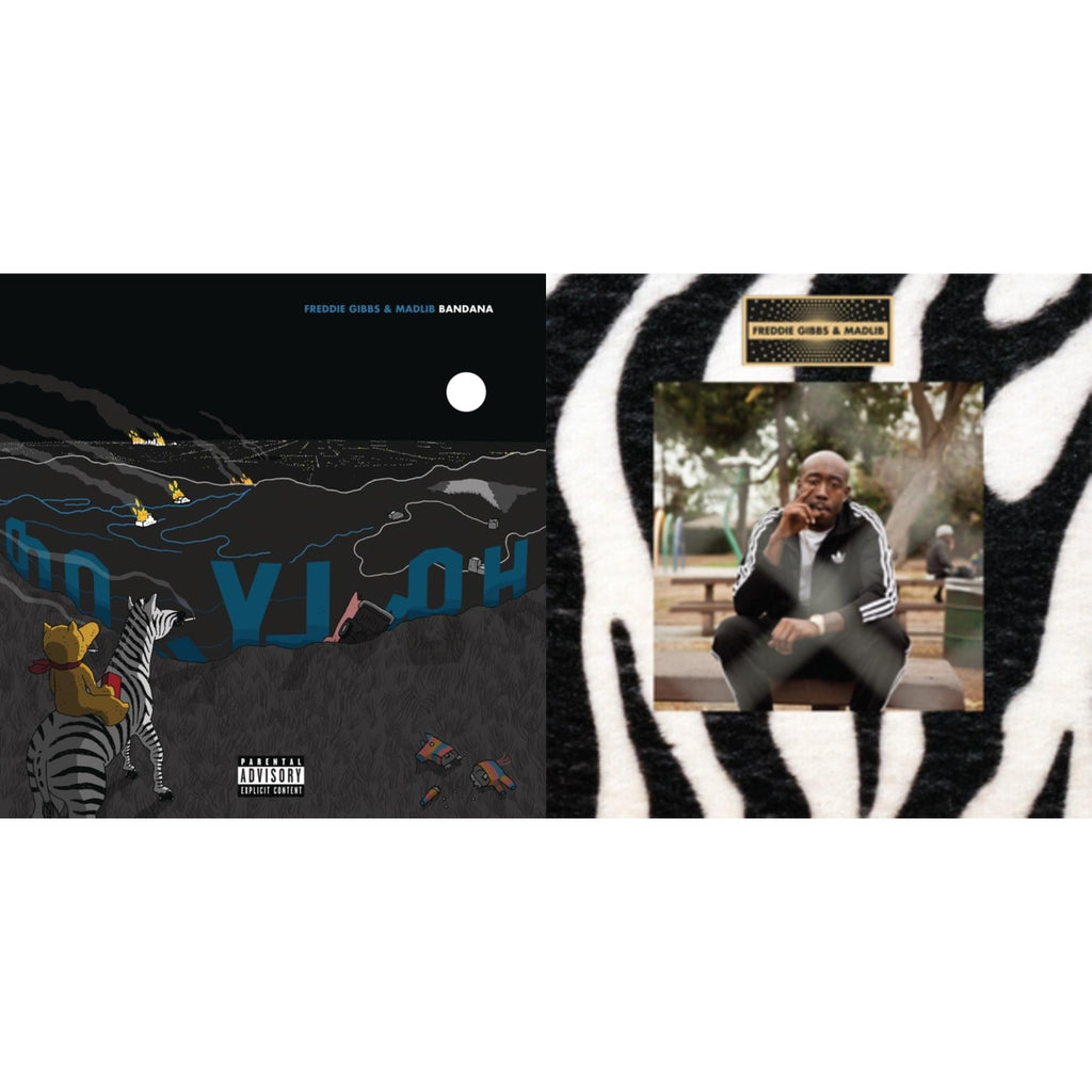 This is a 2 LP Vinyl SKU bundle.
1.This LP Vinyl is brand new.Format: LP VinylMusic Style: GangstaThis item's title is: Bandana (X) (150G)Artist: Freddie & Madlib GibbsLabel: RCA RECORDSBarcode: 190759349212Release Date: 7/26/2019
2.This LP Vinyl is brand new.