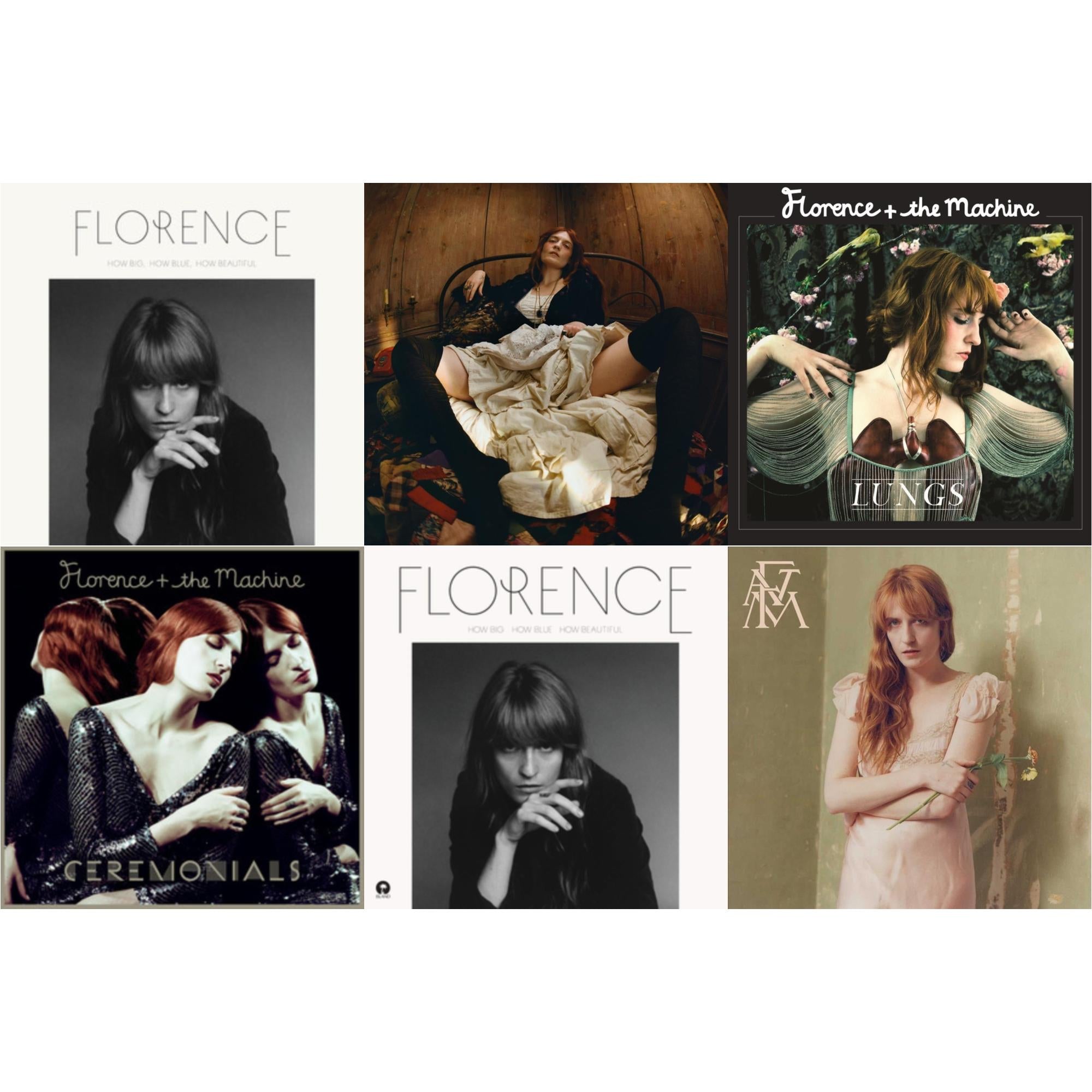 How Big, How Blue, How Beautiful (10Th Anniversary Edition) (Blue Marble Vinyl/2LP) & Everybody Scream (2LP) & Lungs & Ceremonials & How Big How Blue How Beautiful & High As Hope (X)