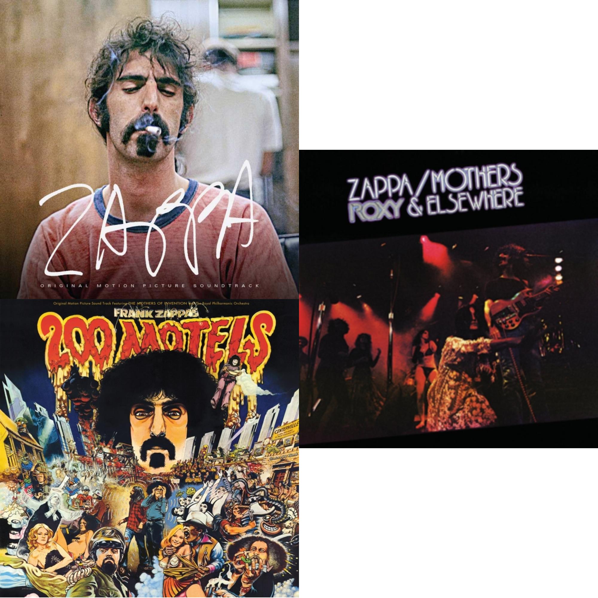 Zappa Ost (2LP/Crystal Clear Vinyl/180G) & 200 Motels Ost (50Th Anniversary) (2LP) & Roxy & Elsewhere