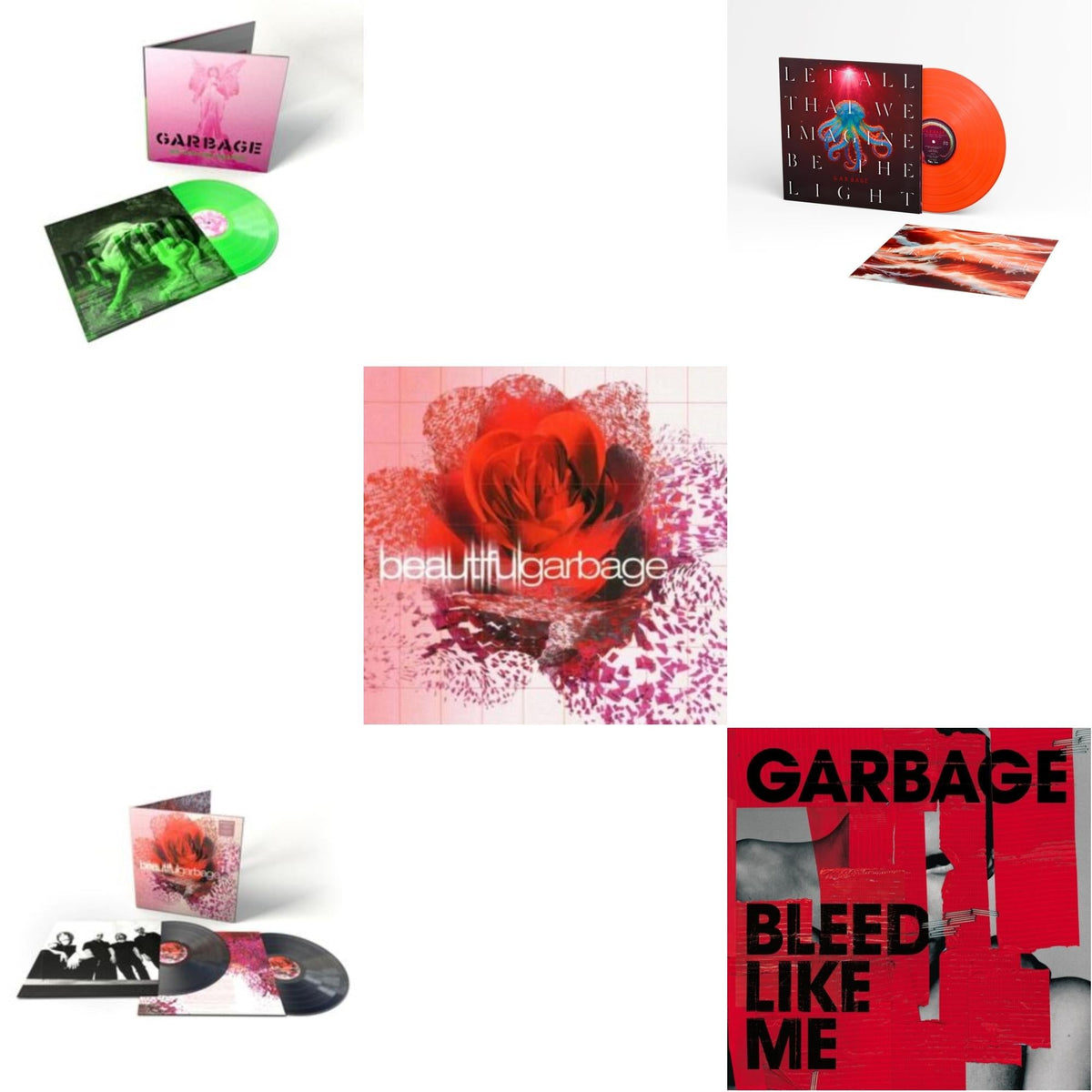 No Gods No Masters (X) (Green LP Vinyl) & Beautifulgarbage (2LP/180G/20Th Anniversary/Remastered/Import) & Beautifulgarbage (2LP/White Vinyl/140G/20Th Anniversary/Remastered/Limited/Import) & Let All That We Imagine Be The Light (Orange LP Vinyl)