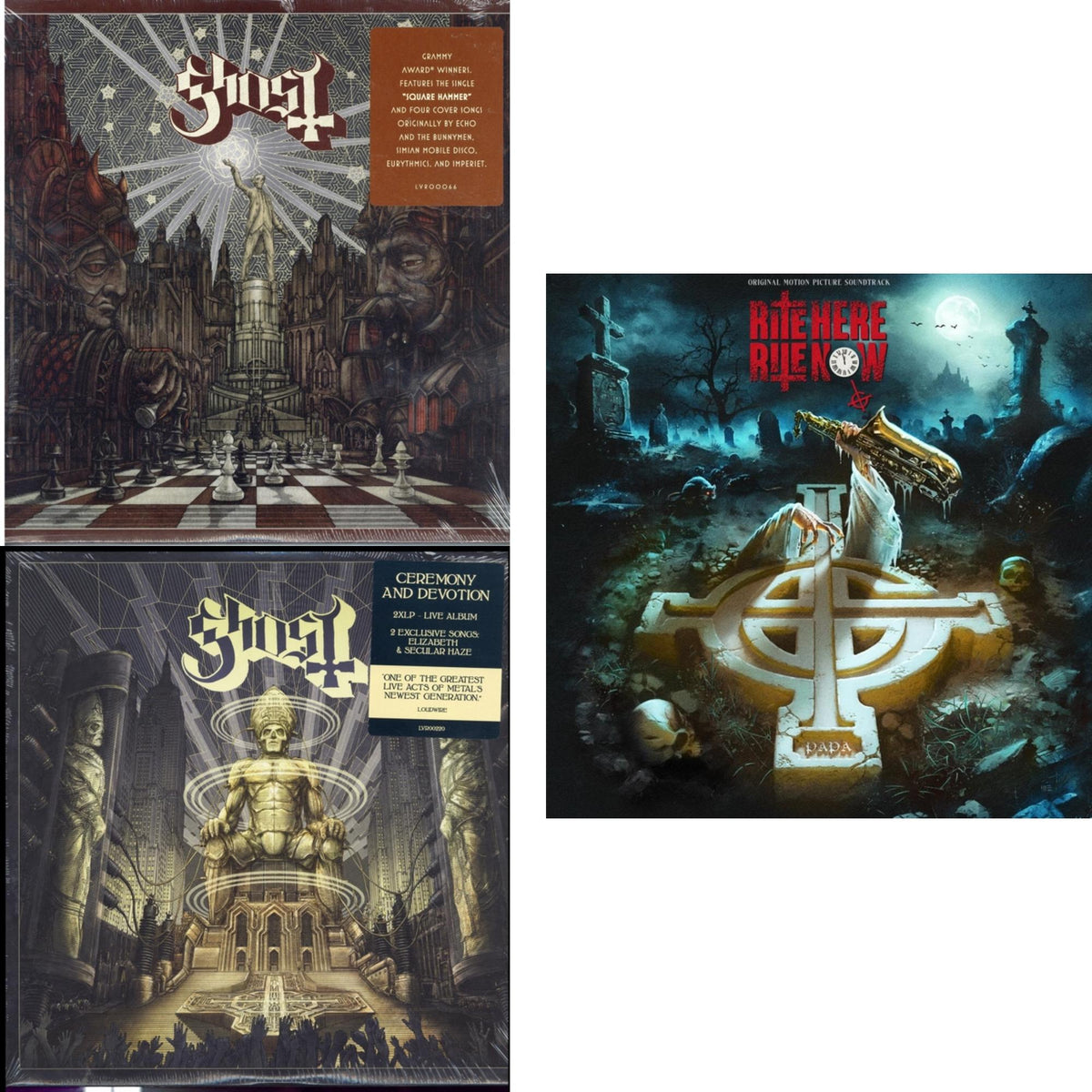 Popestar & Ceremony & Devotion (2LP) & Rite Here Rite Now (Ost) (2LP)
