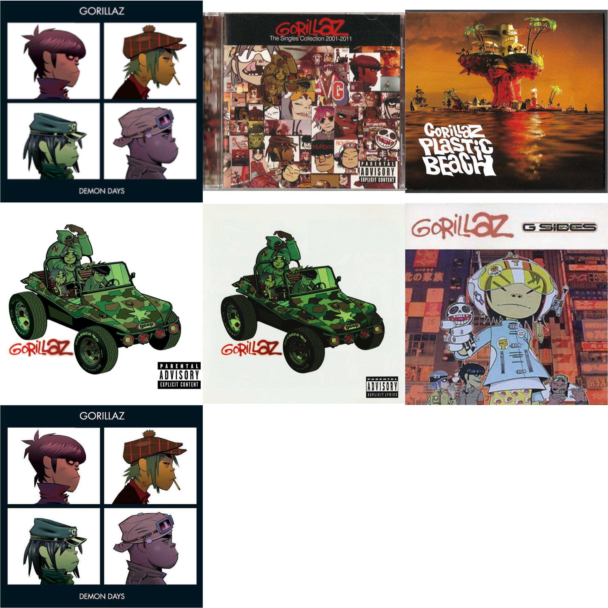 Demon Days & Singles Collection 2001 -  2011 & Plastic Beach & Gorillaz & Gorillaz & G-Sides & Demon Days