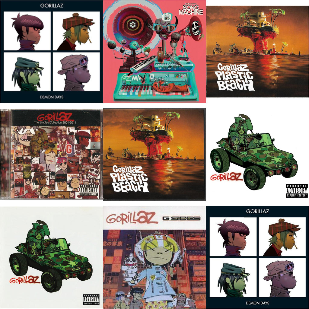 Demon Days & Song Machine: Season One (Deluxe/2CD) & Plastic Beach & Singles Collection 2001 -  2011 & Plastic Beach & Gorillaz & Gorillaz & G-Sides & Demon Days
