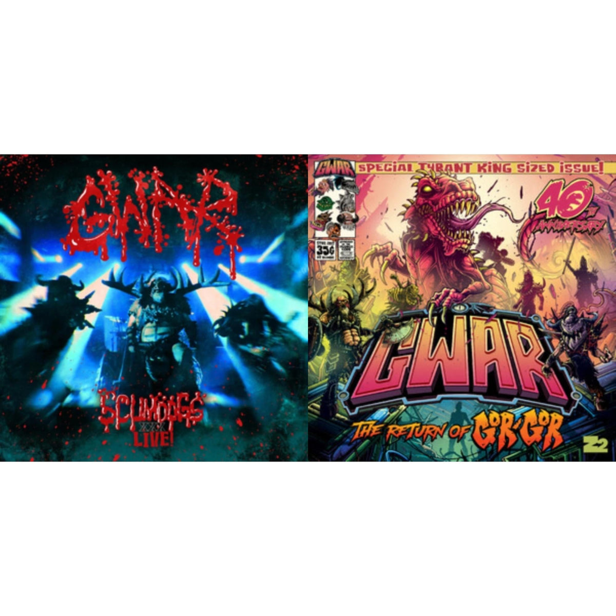 Scumdogs Xxx Live (2LP/Blue Marbled Vinyl) & Return Of Gor Gor (Semi-Transparent Purple LP Vinyl/180G)