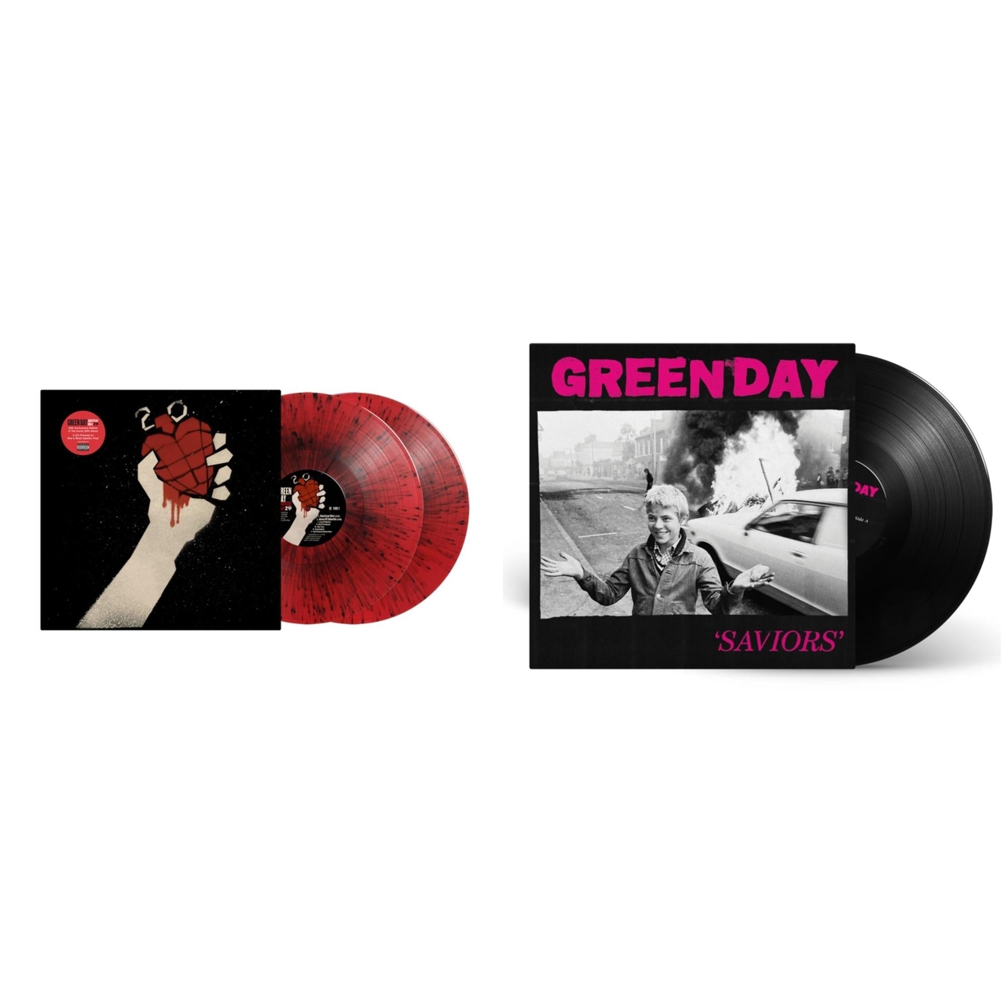 American Idiot (2LP/Red & Black Splatter Vinyl) & Saviors