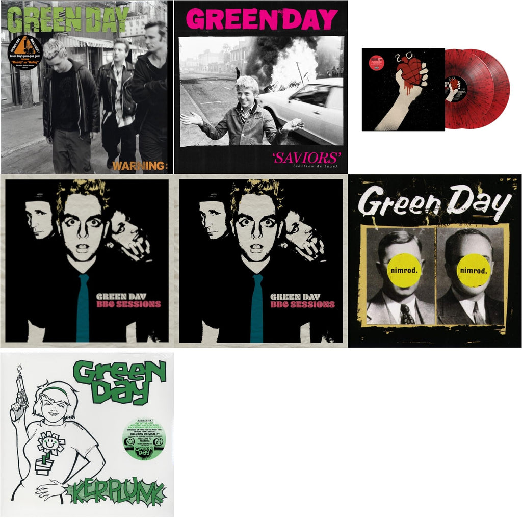 Warning & Saviors (Edition De Luxe/2LP/Hot Pink W/ White Splatter Vinyl) & American Idiot (2LP/Red & Black Splatter Vinyl) & Bbc Sessions (X) (2LP/Milky Clear Vinyl) (I) & Bbc Sessions (X) (2LP) & Nimrod & Kerplunk (120G/7Inch Single)
