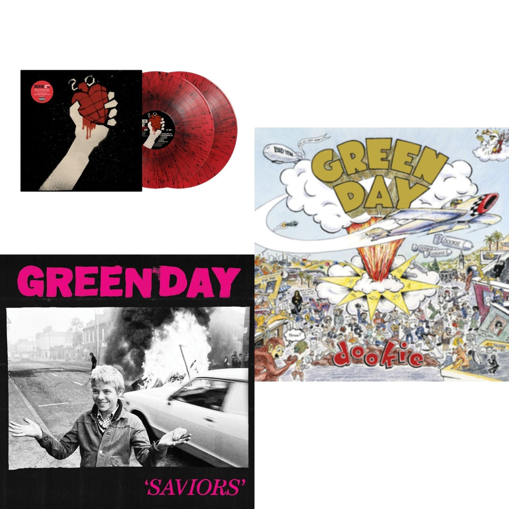 American Idiot (2LP/Red & Black Splatter Vinyl) & Saviors (180G/Deluxe LP Vinyl) & Dookie