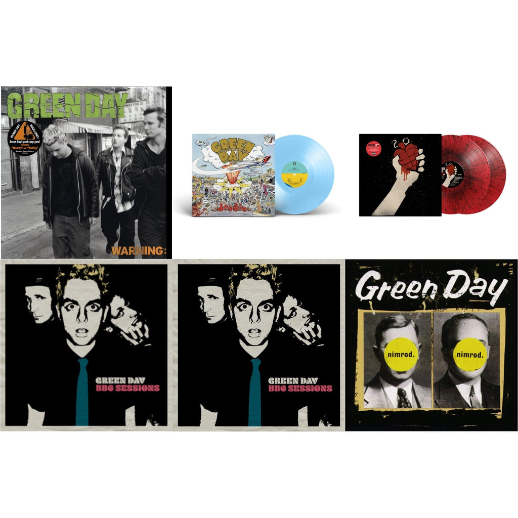 Warning & Dookie (X) (Baby Blue LP Vinyl) & American Idiot (2LP/Red & Black Splatter Vinyl) & Bbc Sessions (X) (2LP/Milky Clear Vinyl) (I) & Bbc Sessions (X) (2LP) & Nimrod