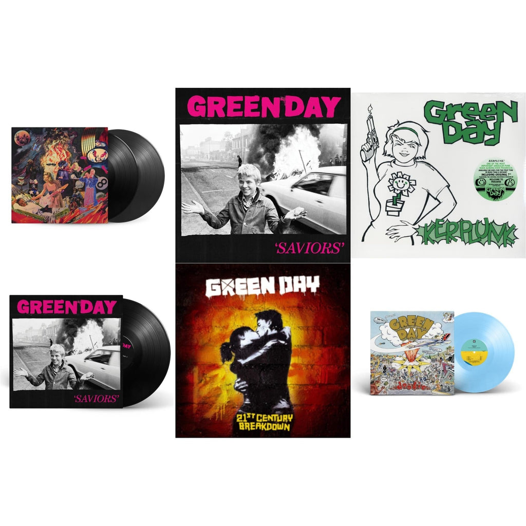 Dookie (X) (Baby Blue LP Vinyl) & Saviors (180G/Deluxe LP Vinyl) & Saviors & Insomniac (25Th Anniversary/2LP) & 21St Century Breakdown & Kerplunk (120G/7Inch Single)