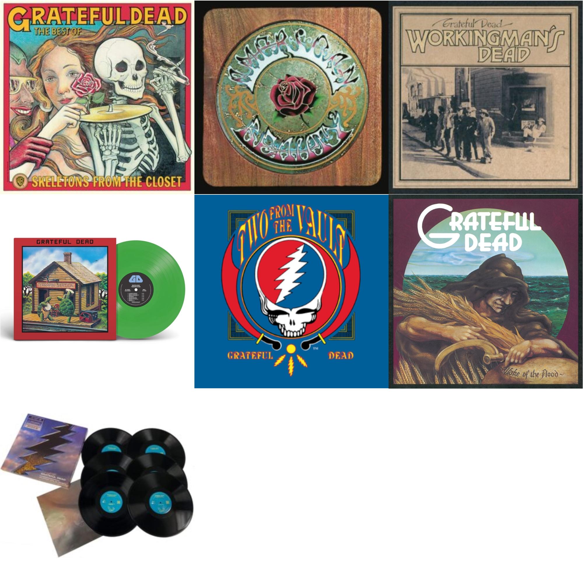 This is a 7 LP Vinyl SKU bundle.
1.This LP Vinyl is brand new.Format: LP VinylMusic Style: Folk RockThis item's title is: Terrapin Station (Emerald Green LP Vinyl) (Syeor)Artist: Grateful DeadLabel: Rhino Records (2)Barcode: 081227819514Release Date: 1/12/2024
2.