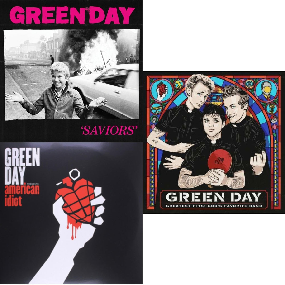 Saviors (180G/Deluxe LP Vinyl) & American Idiot & Greatest Hits: God's Favorite Band (X)