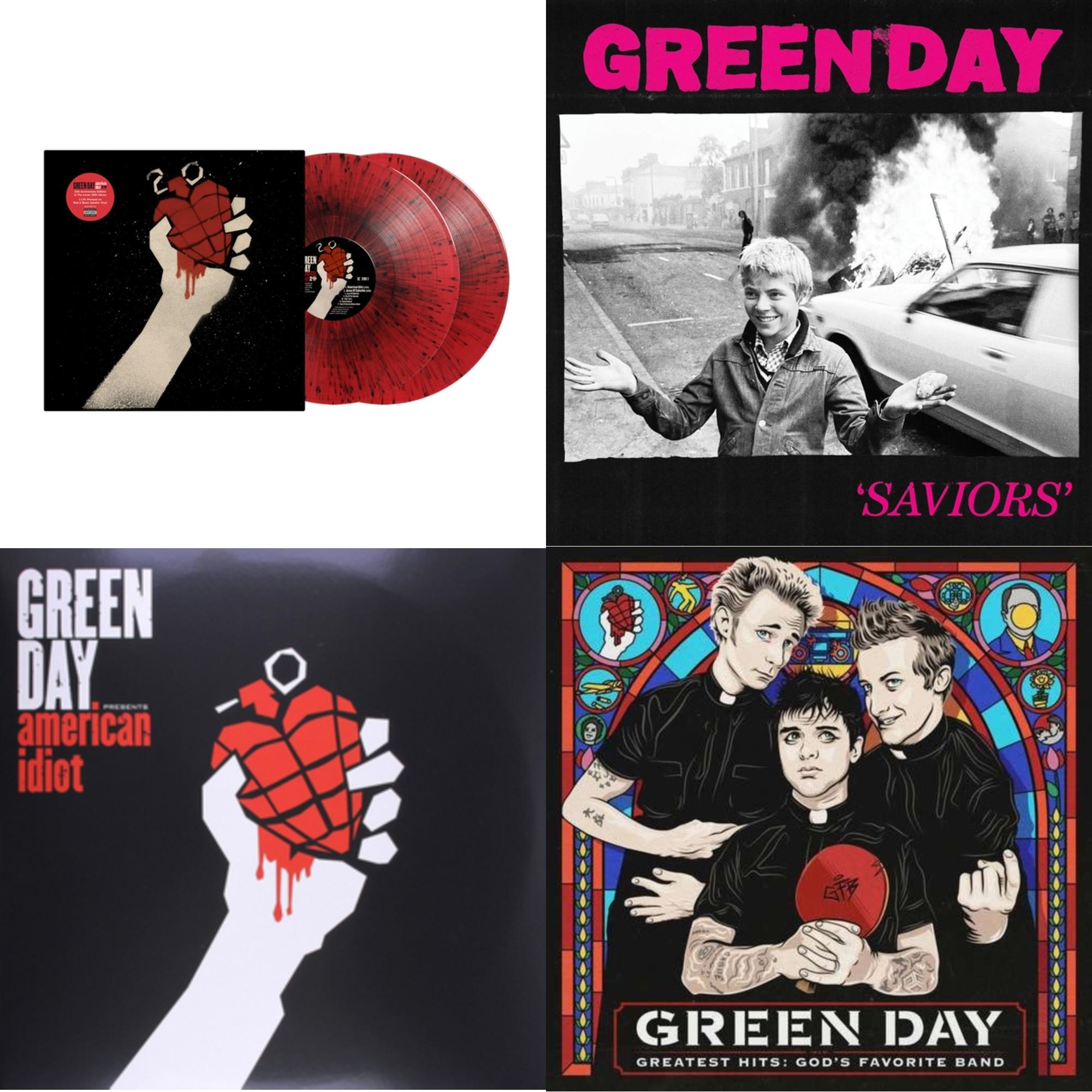 American Idiot (2LP/Red & Black Splatter Vinyl) & Saviors (180G/Deluxe LP Vinyl) & American Idiot & Greatest Hits: God's Favorite Band (X)