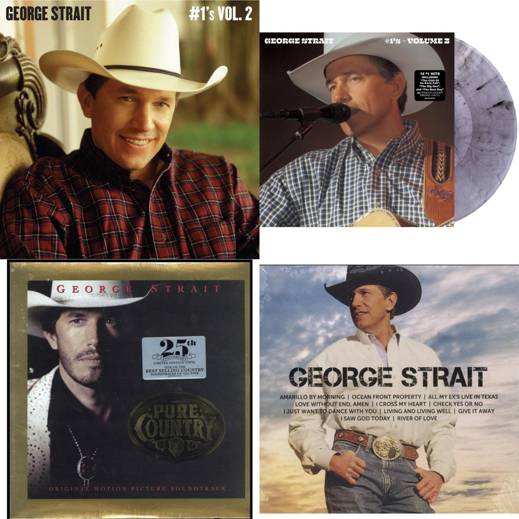 #1'S Volume 2 (Tan LP Vinyl) & #1'S Volume 3 (Translucent Smoke LP Vinyl) & Pure Country & Icon