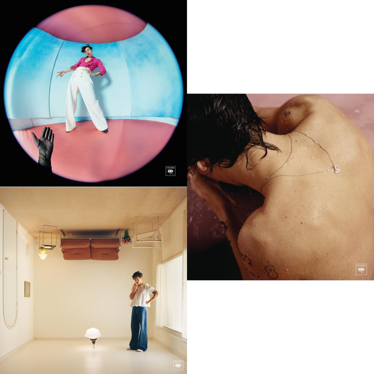 This is a 3 LP Vinyl SKU bundle.
1.This LP Vinyl is brand new.Format: LP VinylMusic Style: Pop RockThis item's title is: Fine Line (2LP/Gatefold/Poster)Artist: Harry StylesLabel: COLUMBIA RECORDSBarcode: 194397051414Release Date: 12/13/2019
2.This LP Vinyl is brand new.