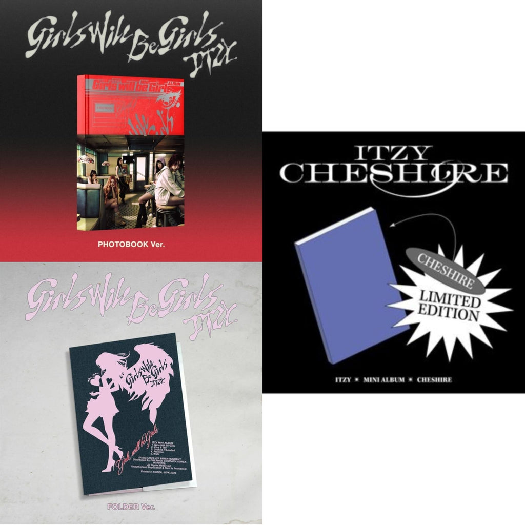 Girls Will Be Girls (Photobook Ver.) & Girls Will Be Girls (Folder Ver.) & Cheshire (Limited Edition)