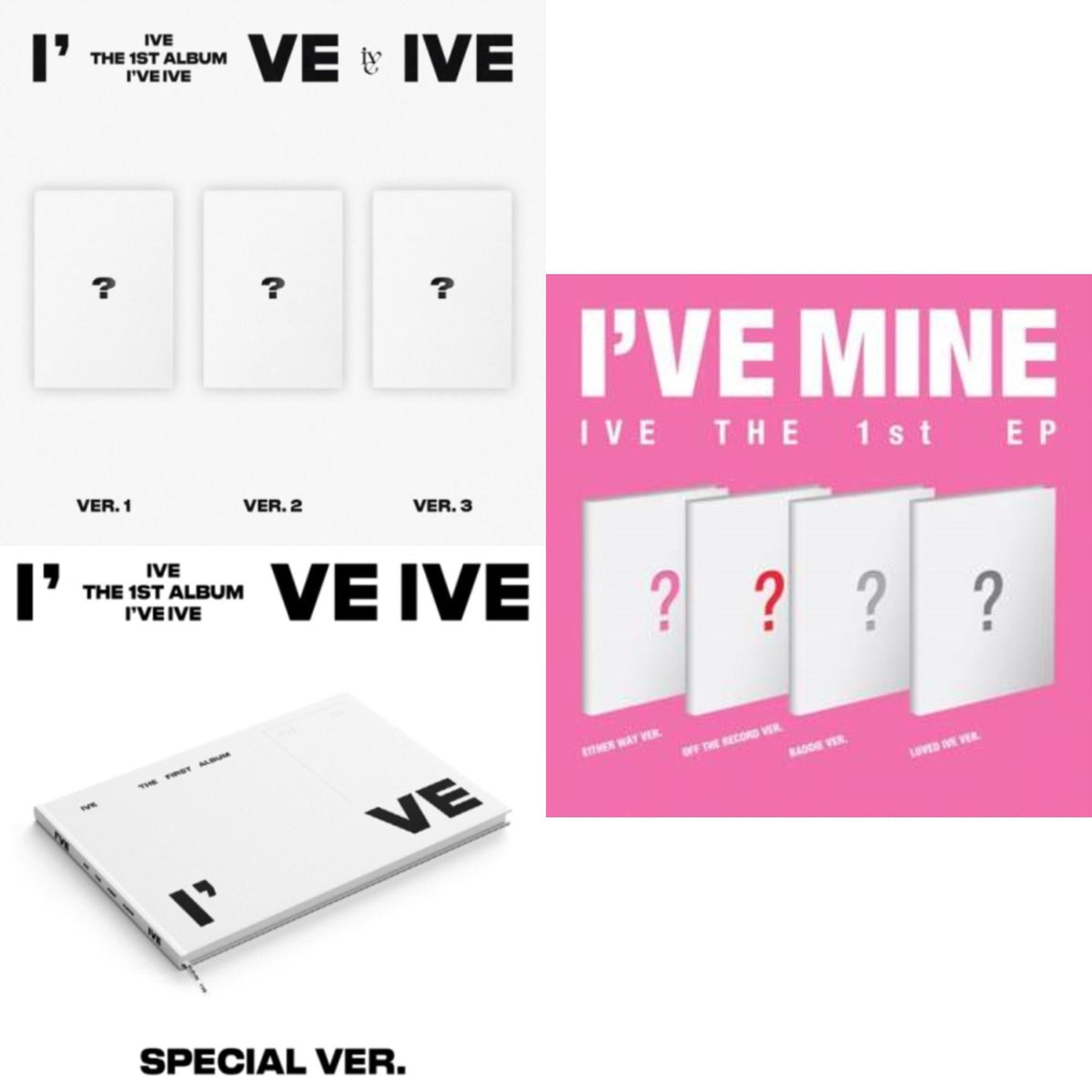 Ive - I've Ive: Vol.1 & I've Ive (Volume 1/Special Version) & I've Mine 1St Ep - CD Bundle