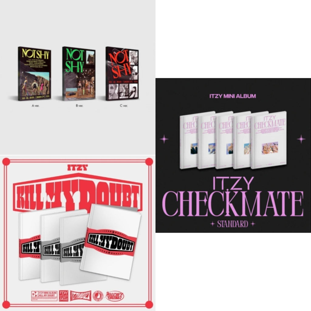 Itzy - Not Shy & Kill My Doubt (Standard) & Checkmate (Standard Edition) - CD Bundle