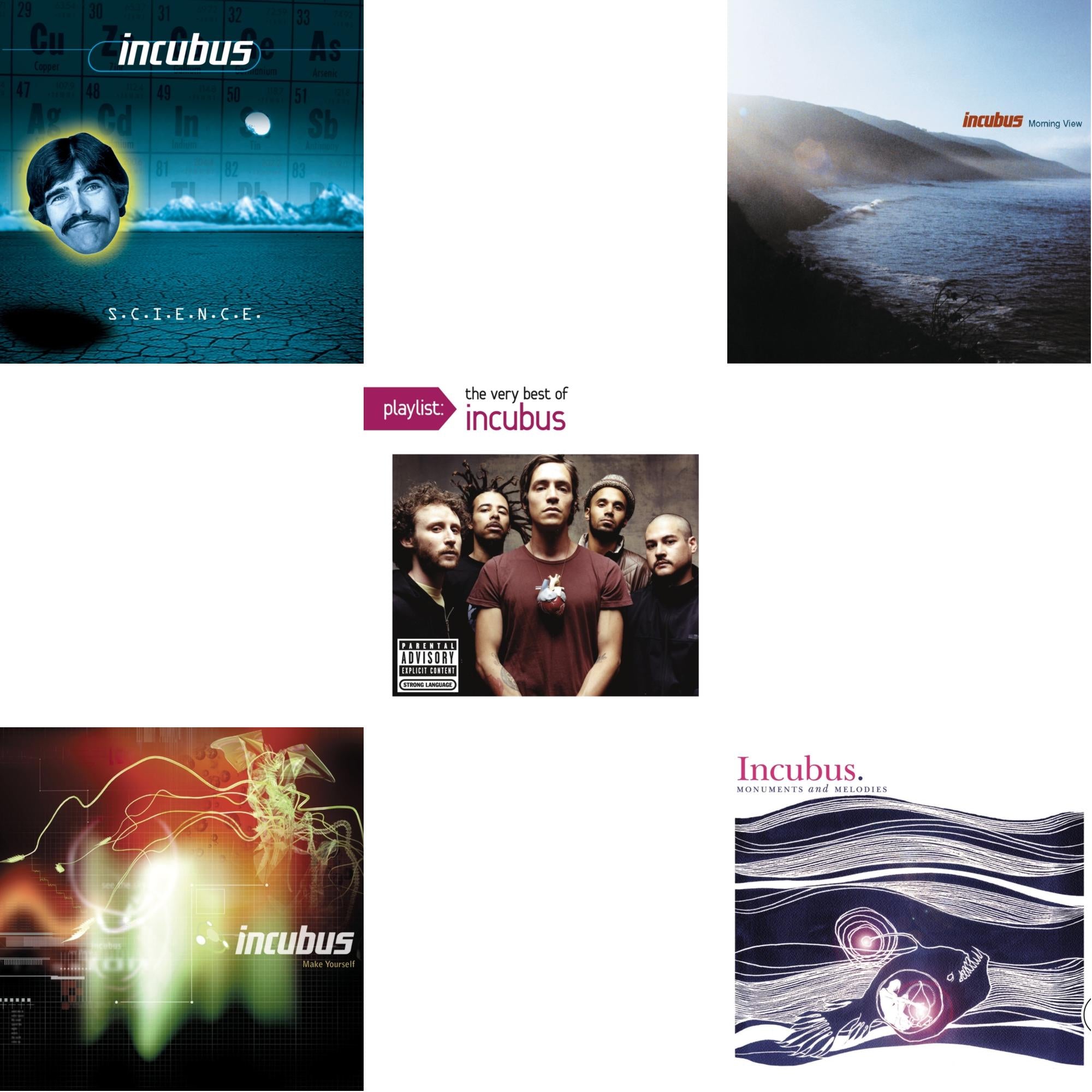 S.C.I.E.N.C.E. & Make Yourself & Playlist: Very Best Of Incubus (Explicit) & Morning View & Monuments And Melodies
