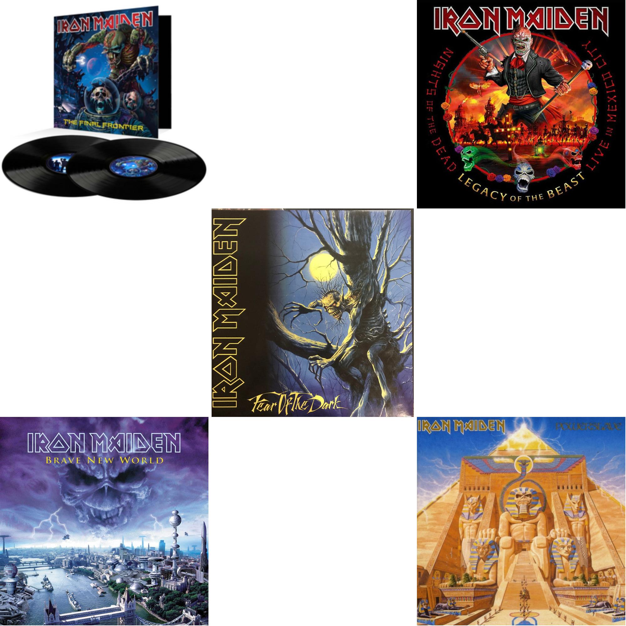 Final Frontier & Brave New World & Fear Of The Dark & Nights Of The Dead, Legacy Of The Beast: Live In Mexico City (X) (3LP/180G) & Powerslave (180G) (2015 Remaster)