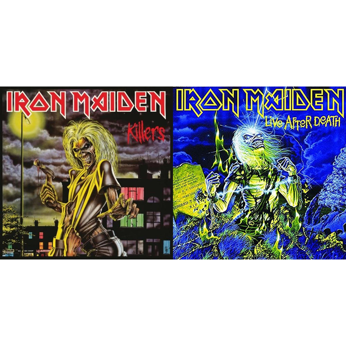 This is a 2 LP Vinyl SKU bundle.
1.This LP Vinyl is brand new.Format: LP VinylMusic Style: Hard RockThis item's title is: KillersArtist: Iron MaidenLabel: SANCTUARY RECORDS (BMG)Barcode: 881034112507Release Date: 10/14/2014
2.This LP Vinyl is brand new.