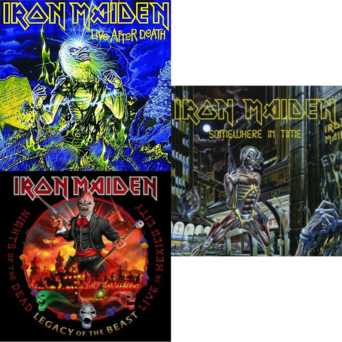 Nights Of The Dead, Legacy Of The Beast: Live In Mexico City (X) (3LP/180G) & Somewhere In Time & Live After Death
